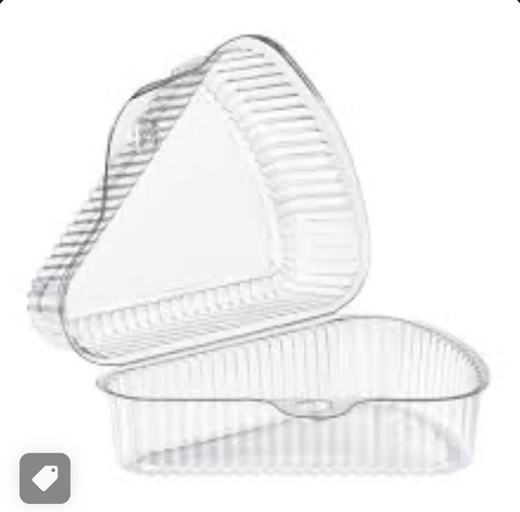 Envase triangular para tortas