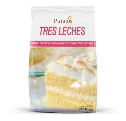 Polvo para preparar remojo torta tres leches