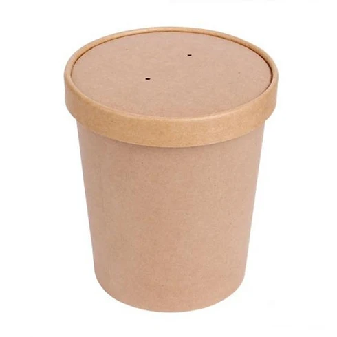 Pote sopero polipapel kraft y blanco
