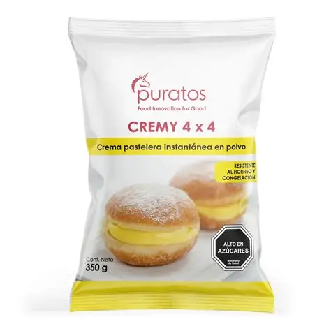 Cremy 4x4 crema pastelera instantánea en polvo